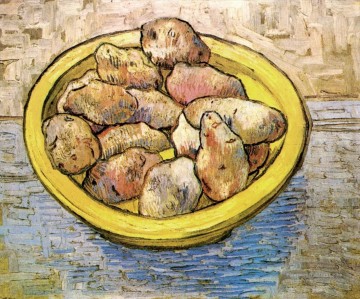  jaune - Nature morte Pommes de terre dans un plat jaune Vincent van Gogh